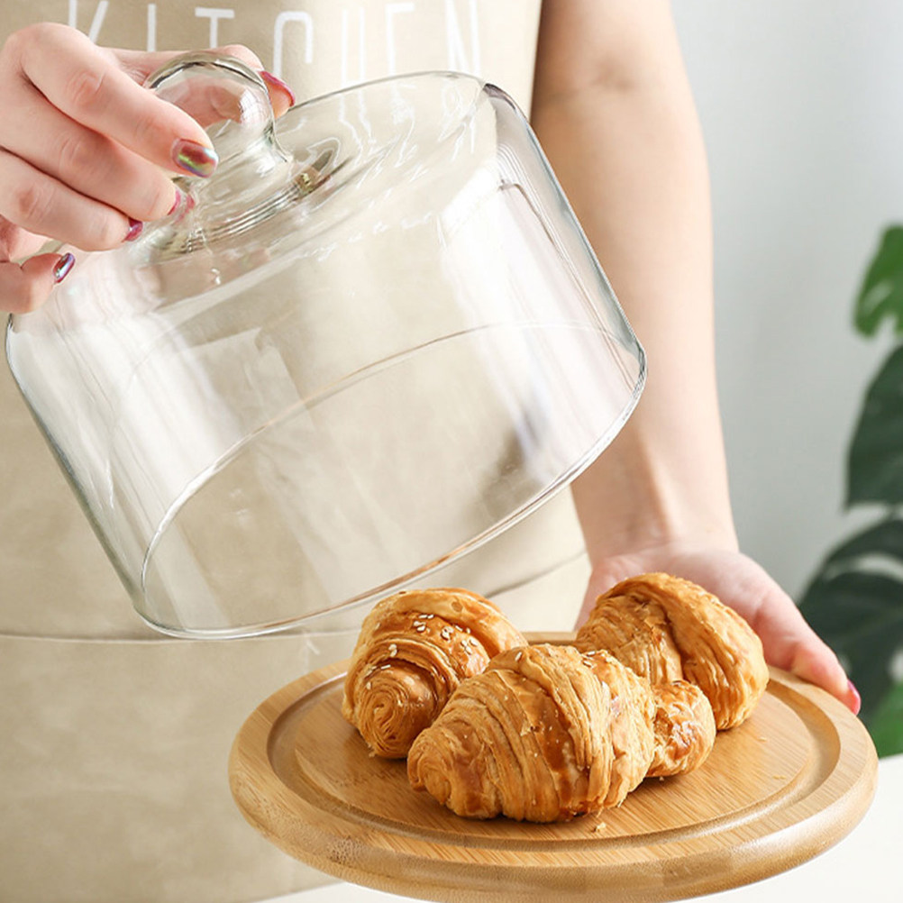21Cm Clear Glass Cake Dome Cov - огляд і ціна Plastic Dome Clear