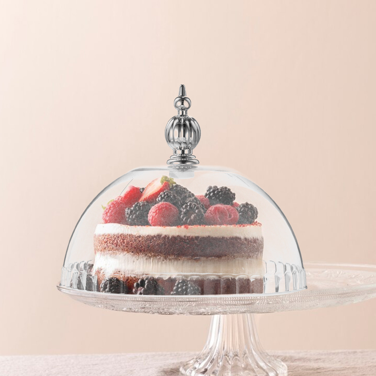 Plastic Cake Dome Cover 6.8 In - огляд і ціна Plastic Dome Clear