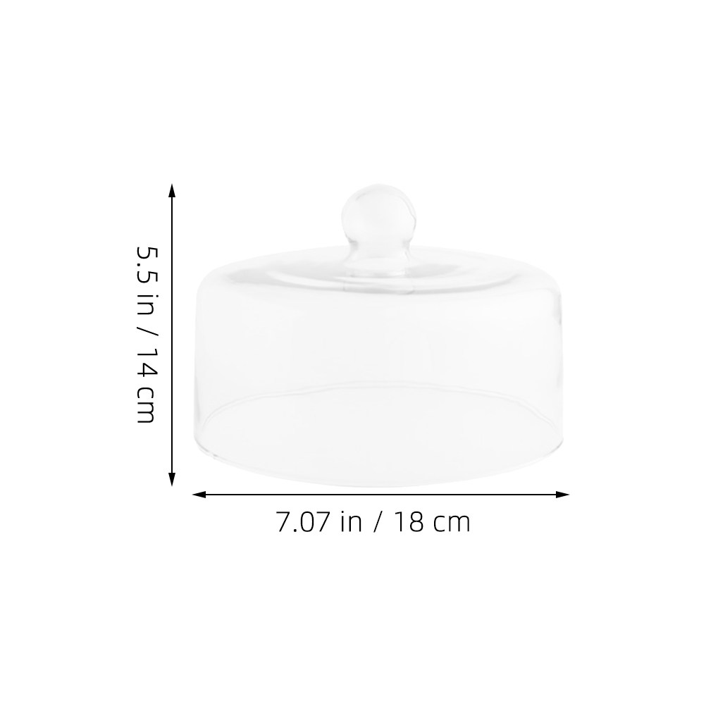18Cm Clear Glass Cake Dome Cov - огляд і ціна Plastic Dome Clear