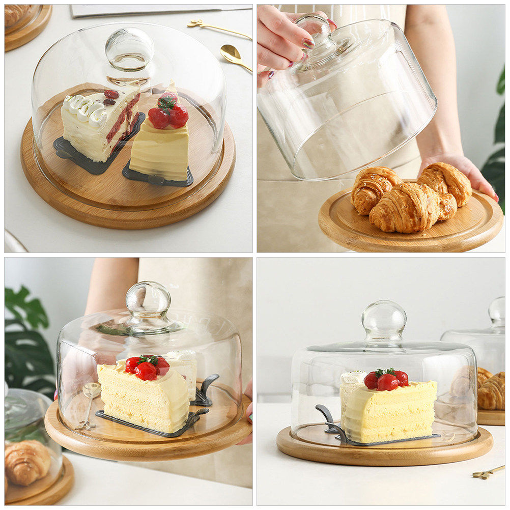 18Cm Clear Glass Cake Dome Cov - огляд і ціна Plastic Dome Clear
