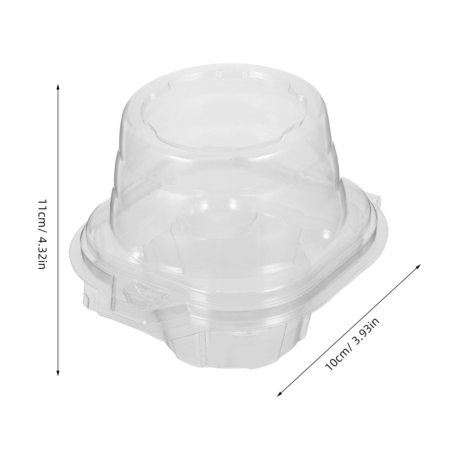 50Pcs Clear Cupcake Containers - огляд і ціна Plastic Dome Clear